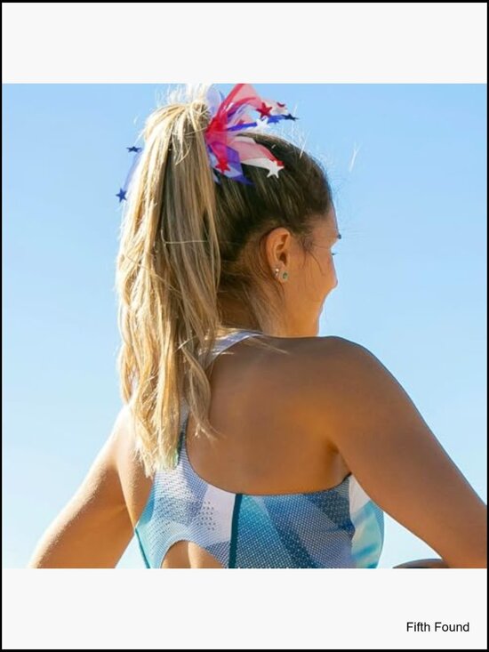 Patriotic Scrunchies Set - Hair Ties for Women
